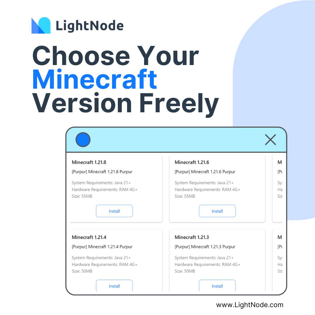 LightNode - 🎮 Build Your World, Your Way! ⚡️ With LightNode’s Minecraft ...