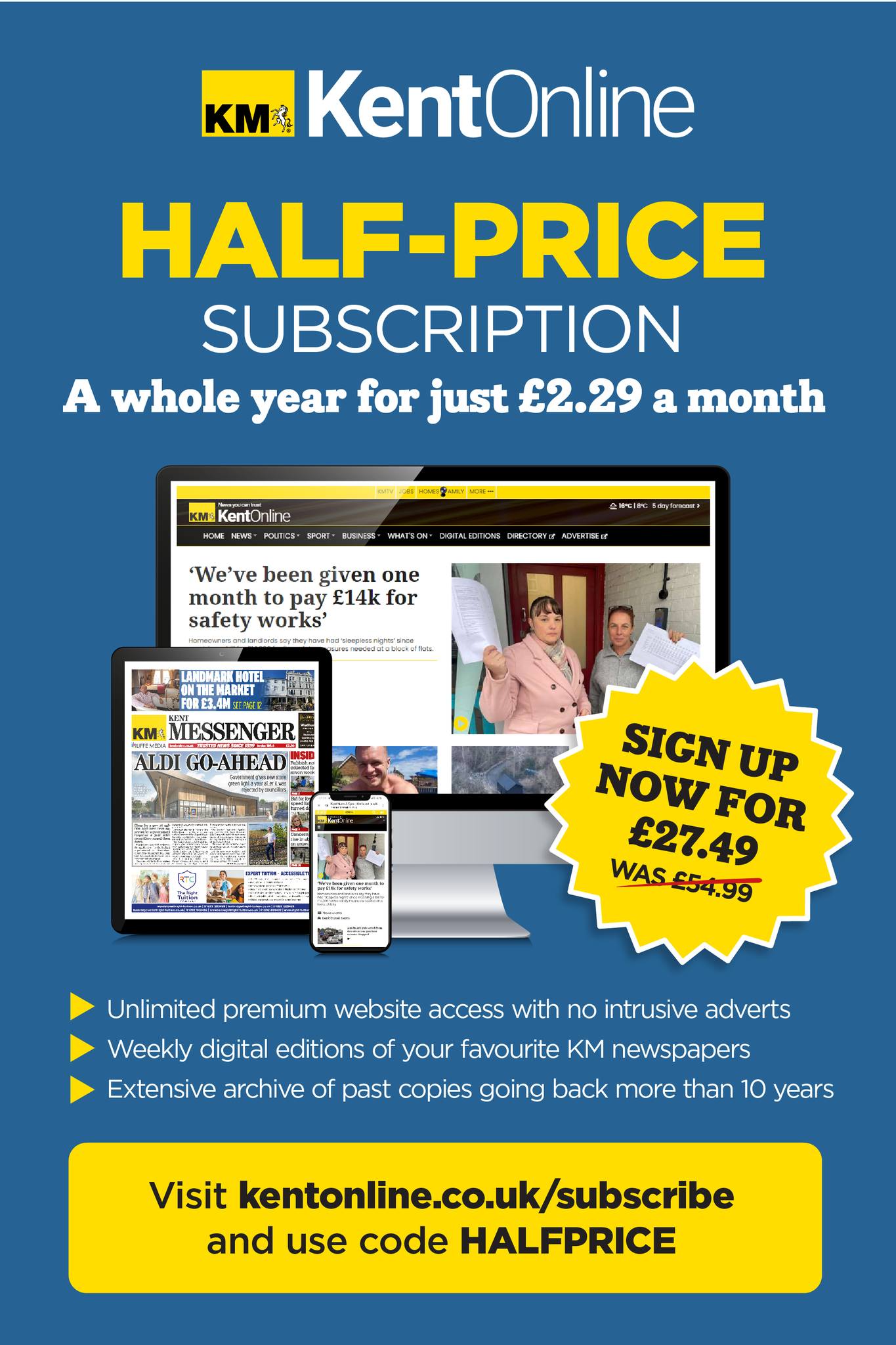 Kent Messenger - Sign up to our half-price offer today for... | Facebook