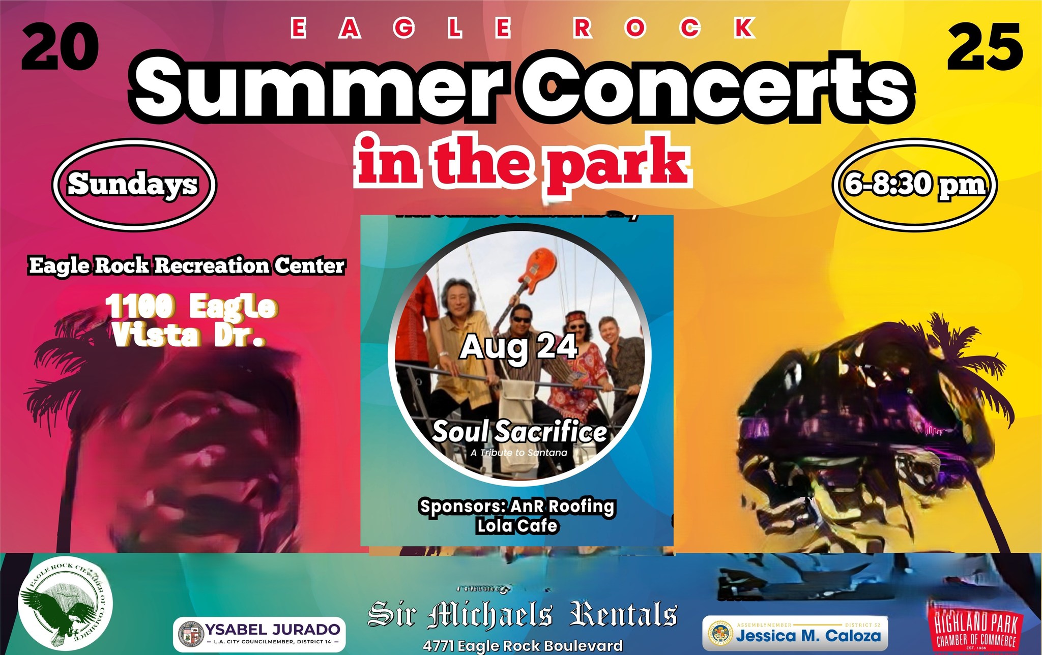 Soul Sacrafice - Santana Tribute Eagle Rock Concert in the Park