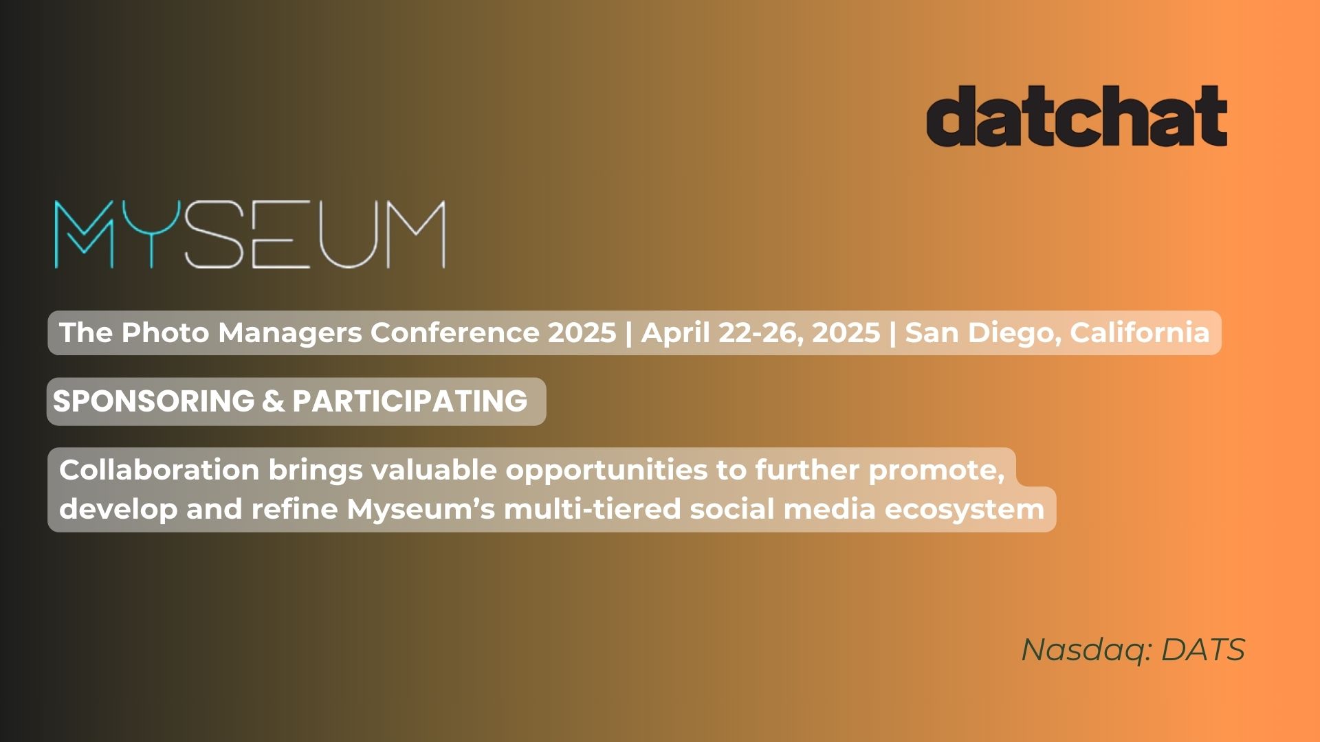 DatChat - The Photo Managers Conference 2025 is underway... | Facebook