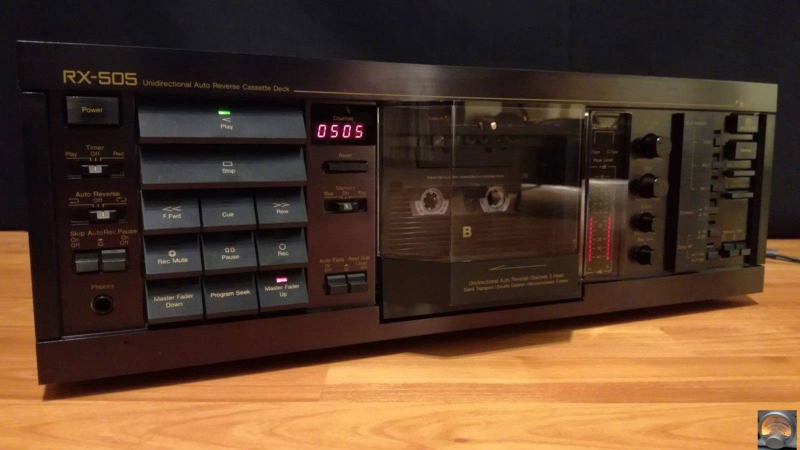 Nakamichi RX-505 3-head cassette deck.