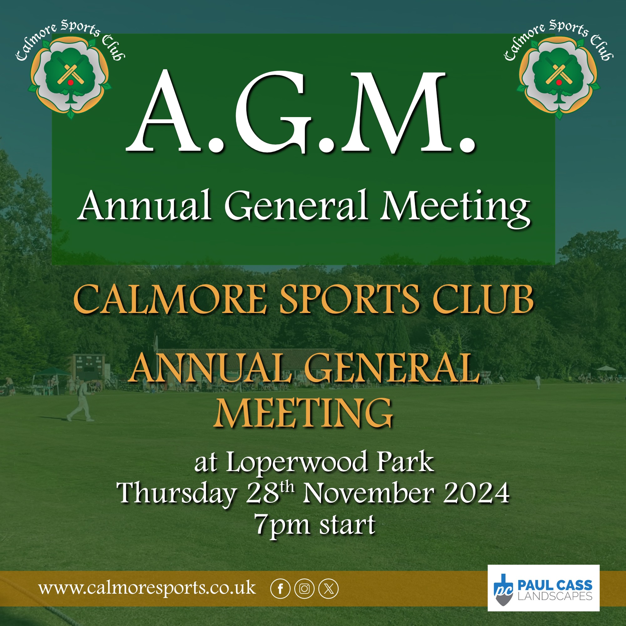 Calmore - 𝐂𝐀𝐋𝐌𝐎𝐑𝐄 𝐒𝐏𝐎𝐑𝐓𝐒 𝐂𝐋𝐔𝐁 𝐀𝐆𝐌 𝐍𝐎𝐓𝐈𝐅𝐈𝐂𝐀𝐓𝐈𝐎𝐍 𝗧𝗵𝘂𝗿𝘀𝗱𝗮𝘆 𝟮𝟴𝘁𝗵 𝗡𝗼𝘃𝗲𝗺𝗯𝗲𝗿 ...