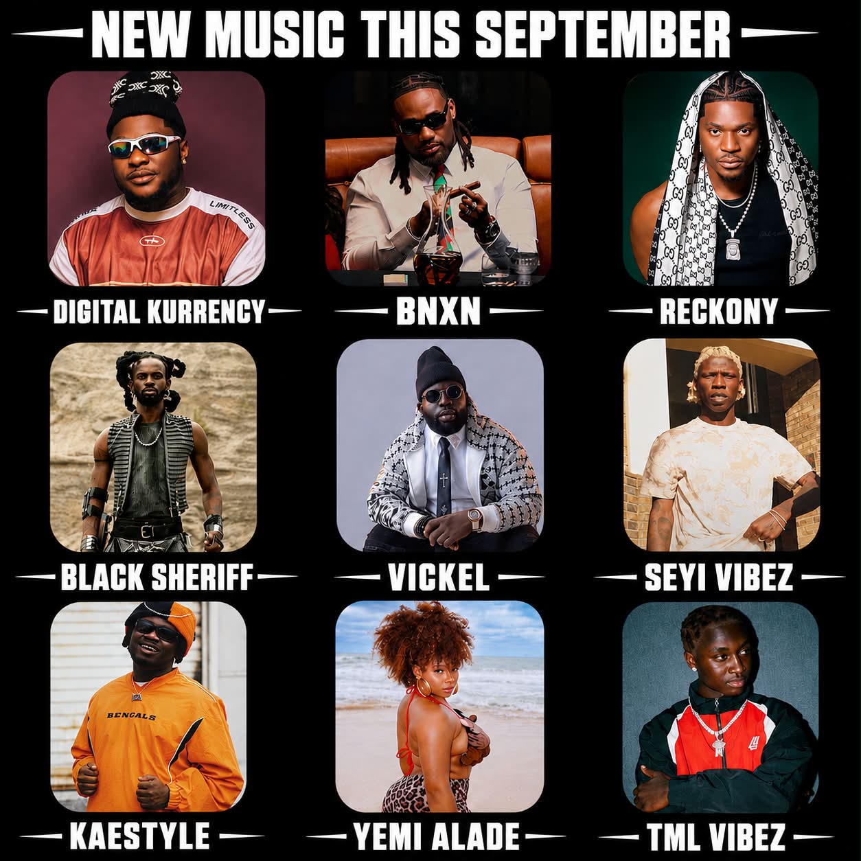 New music from Nigerian artists in September