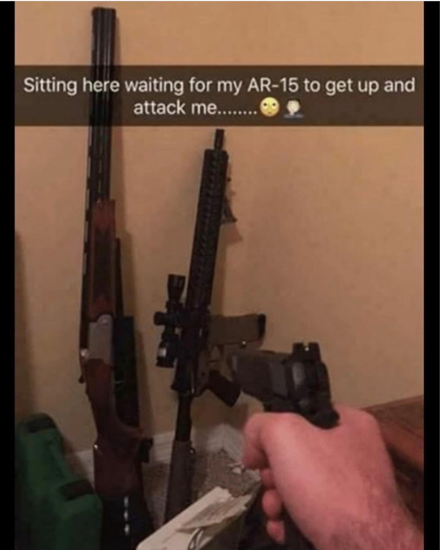 Facebook Like Machine Gun Meme