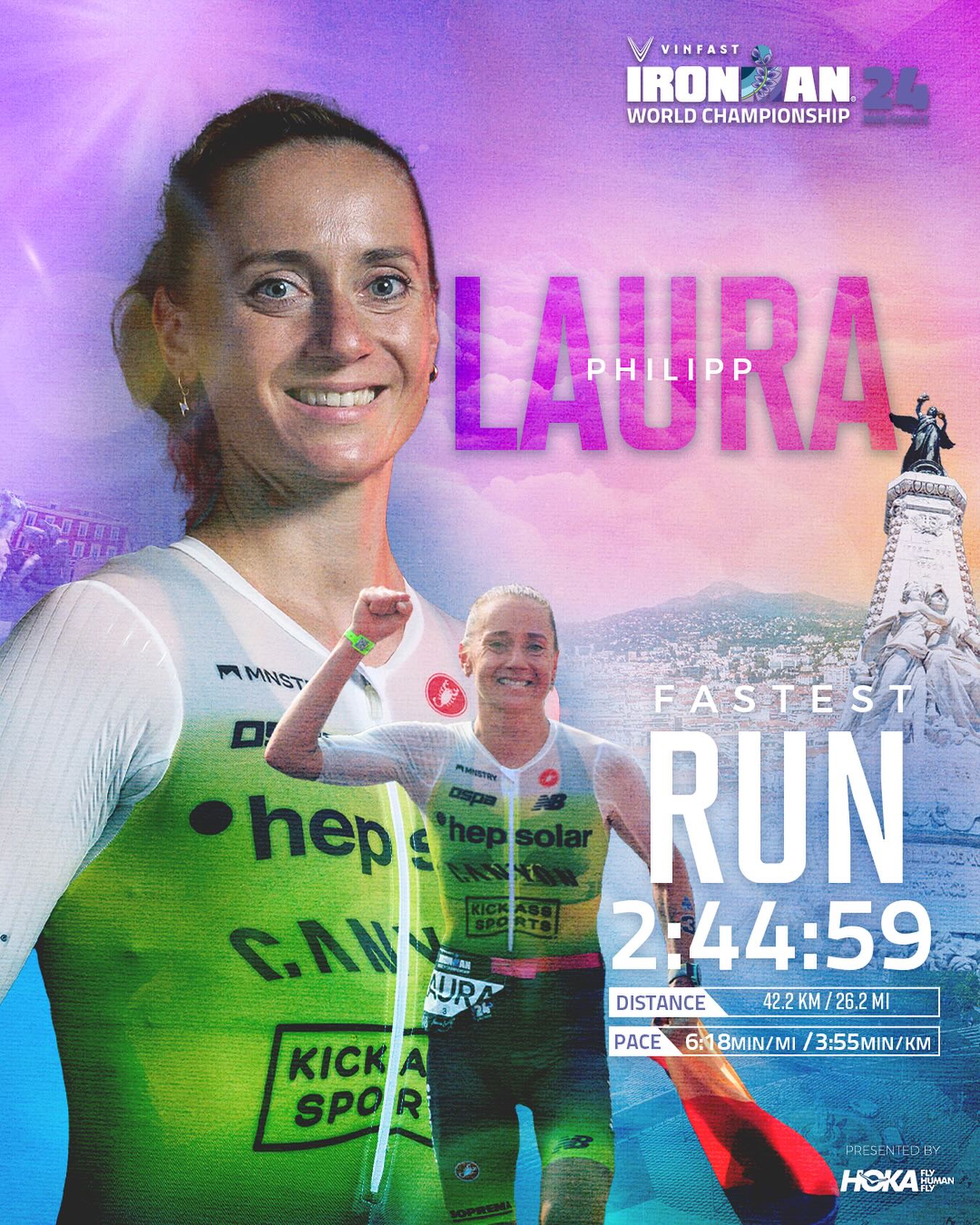 IRONMAN - Laura Philipp was unstoppable on the Hoka run... | Facebook