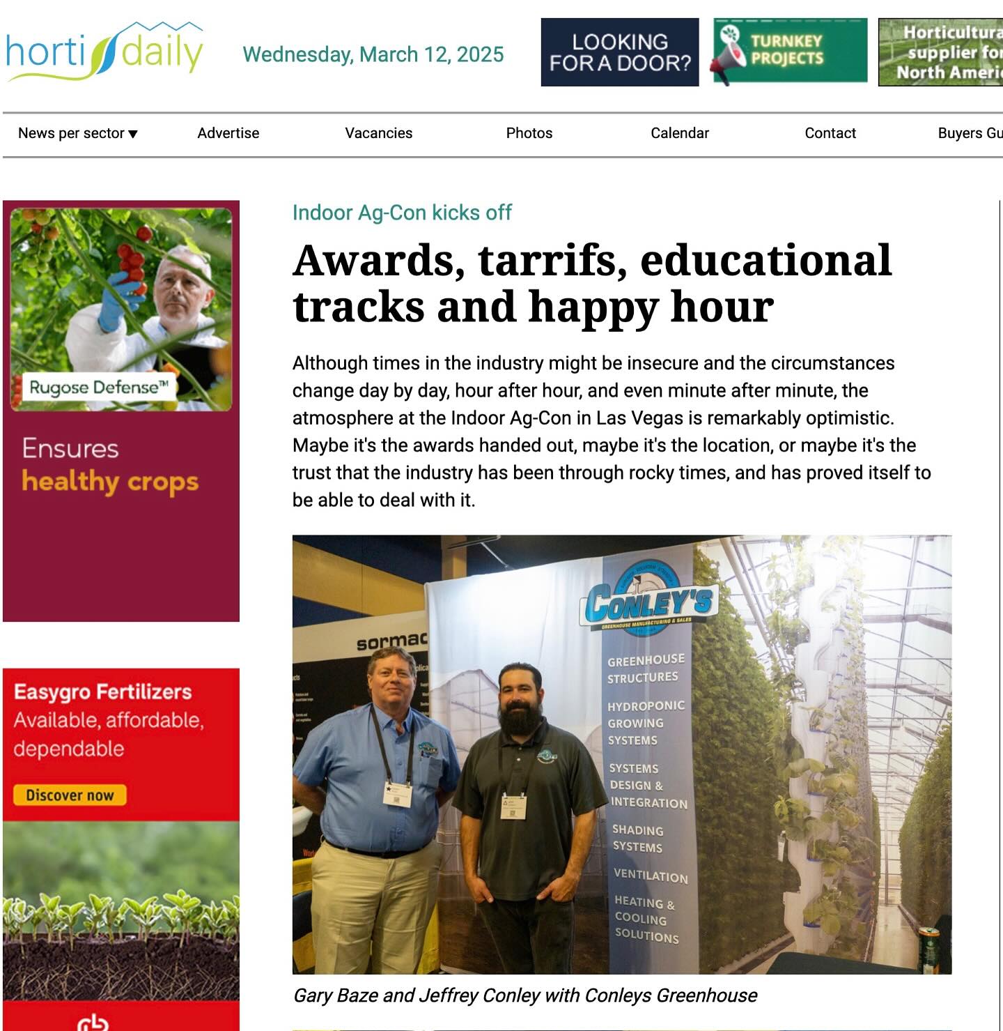 Conley's Manufacturing & Sales - Conley's Gable Series 7500 Greenhouse ...