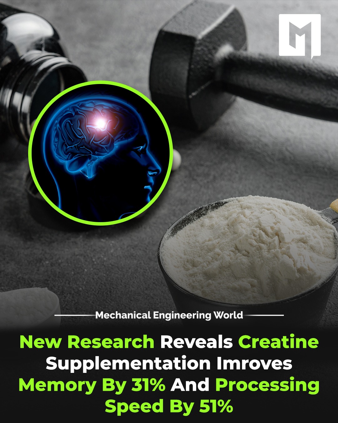 Mechanical - Creatine Shows Powerful Brain-Boosting Effects, New Study ...