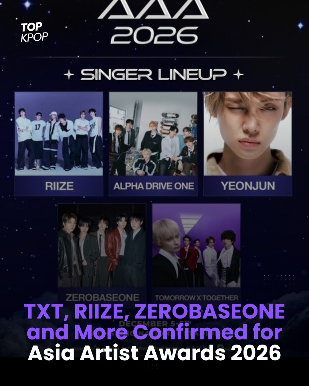 AAA 2026 ADDS MAJOR K-POP STARS #RIIZE, #ALPHADRIVEONE