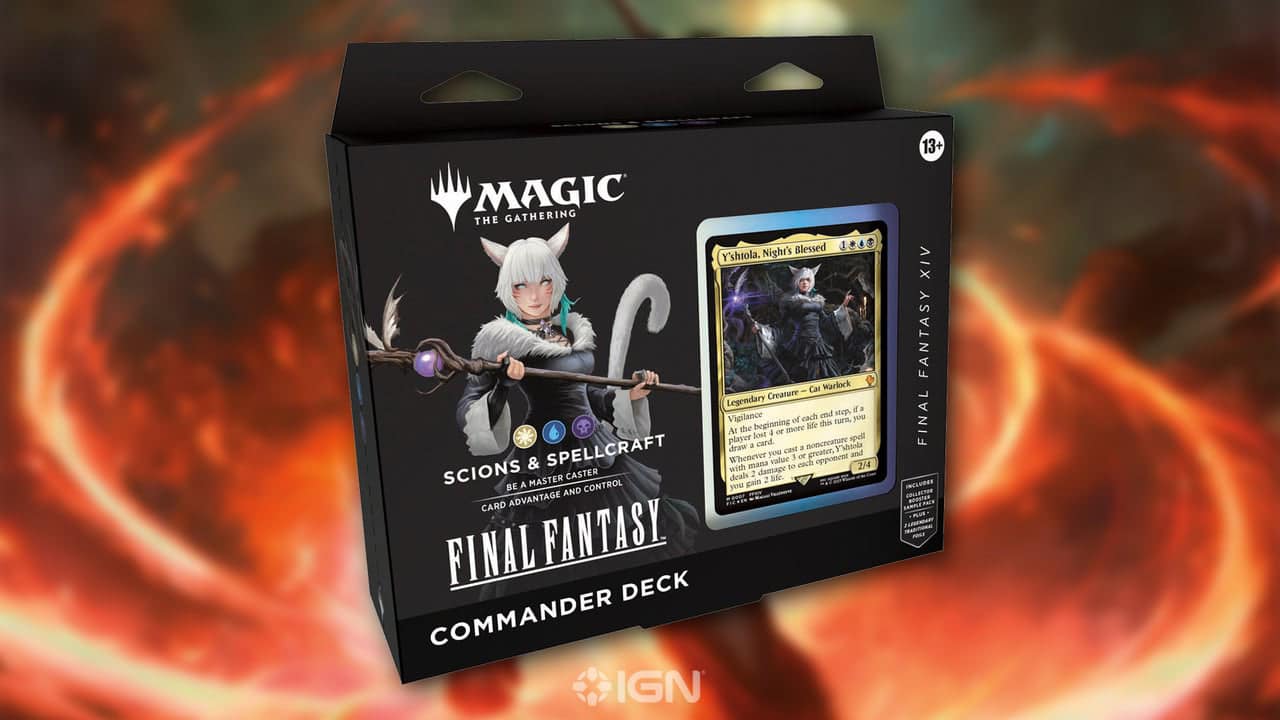 mtg final fantasy commander decks scions and spellcraft Deck card deck FINAL FANTASY Deluxe Commander Kit