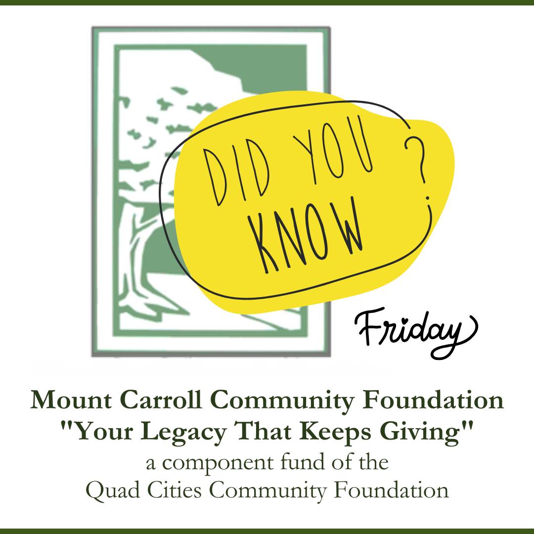 Mount Carroll Community Foundation - 👩🏻‍🏫 FRIDAY FUN FACTS As of ...