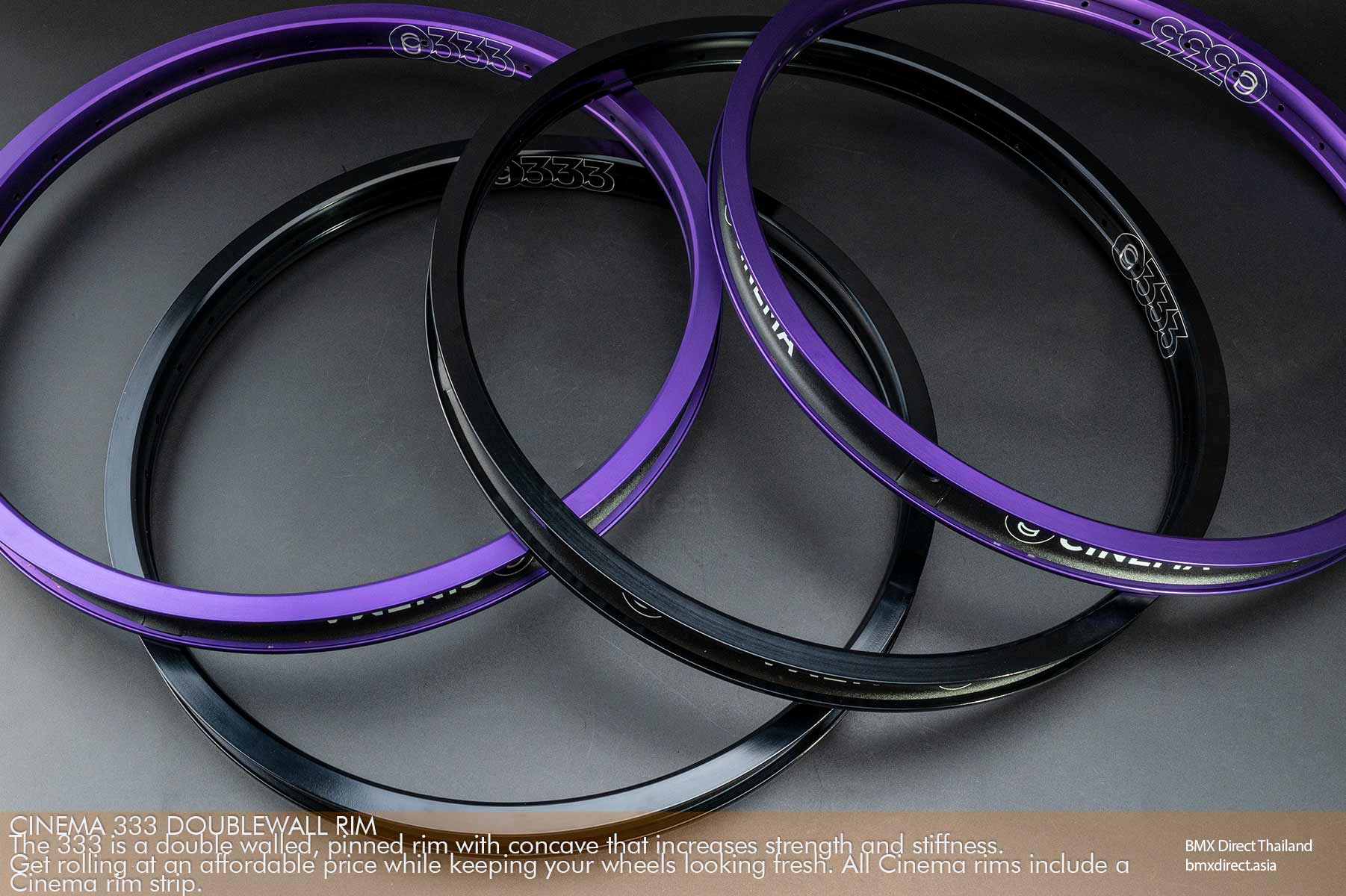BMX Direct Thailand - The 333 is a double walled, pinned rim with ...