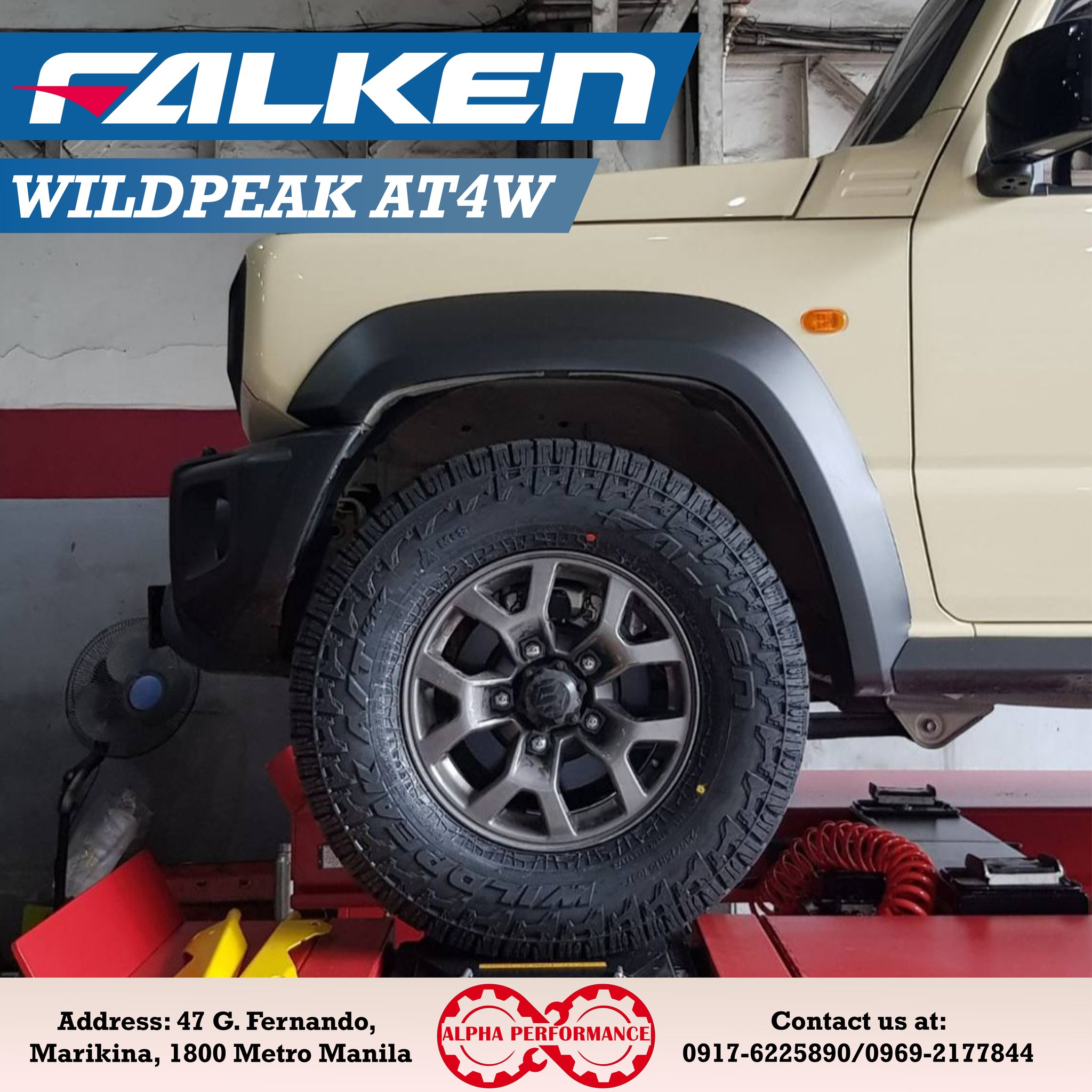 Falken Wildpeak tires for Suzuki Jimny off-road adventures