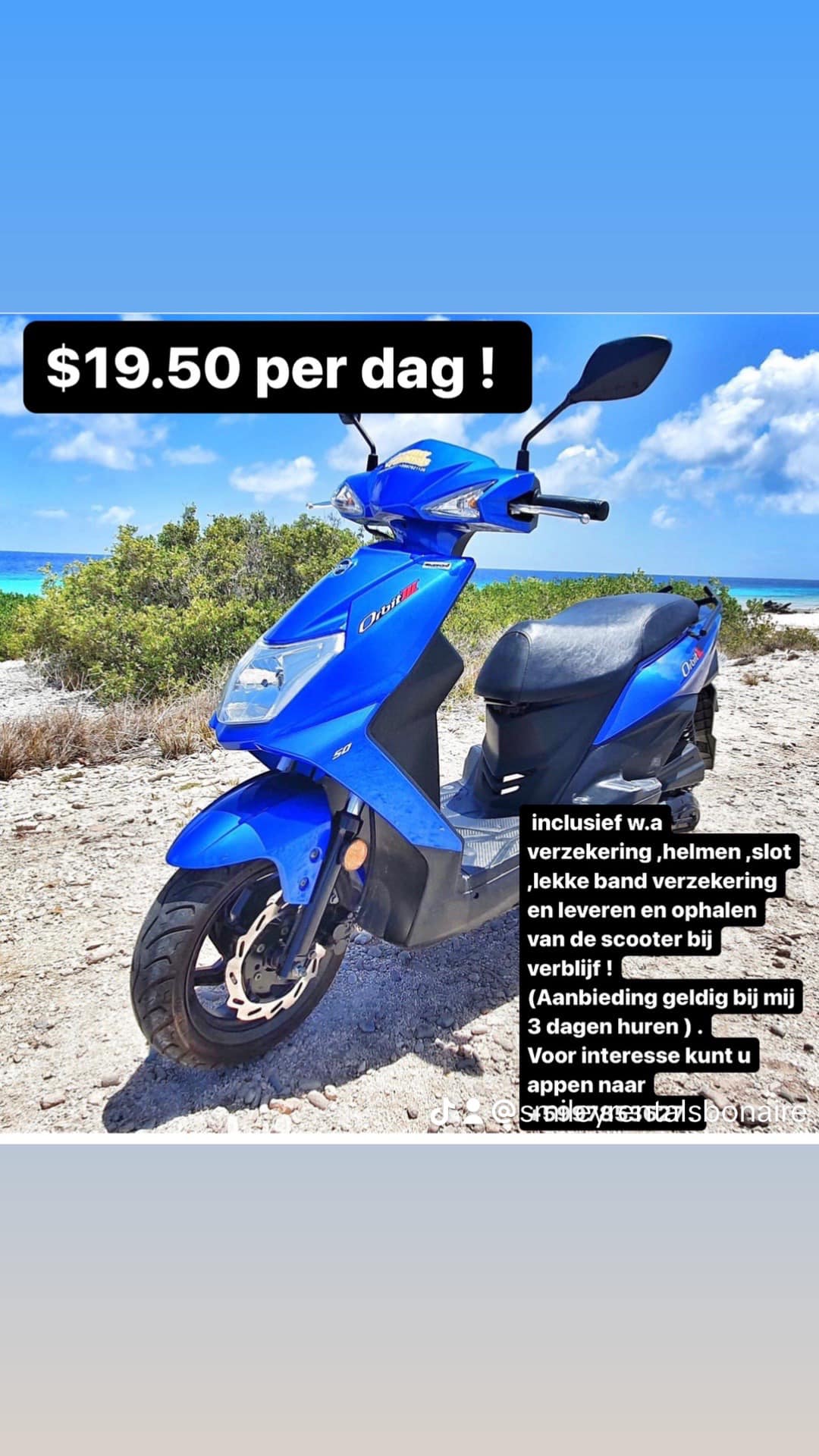 Smiley rentals - Scooter Verhuur Bonaire | Kralendijk Bonaire, Sint ...