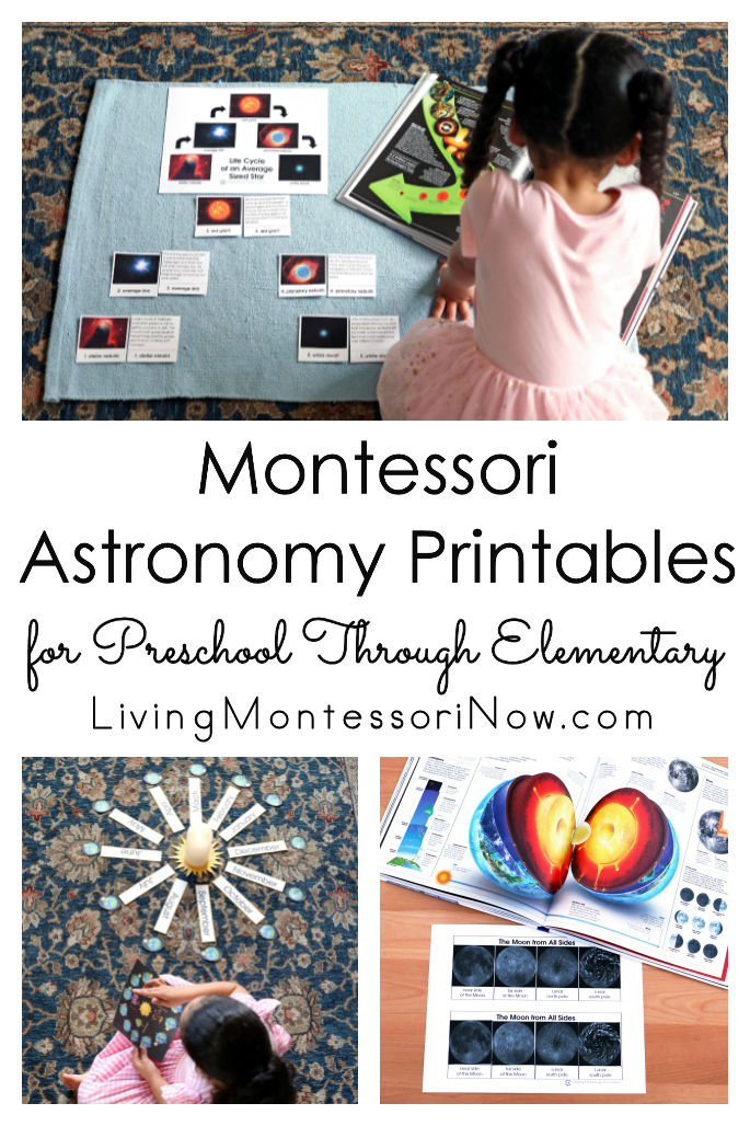 Living - The Montessori astronomy printables for preschool through ...