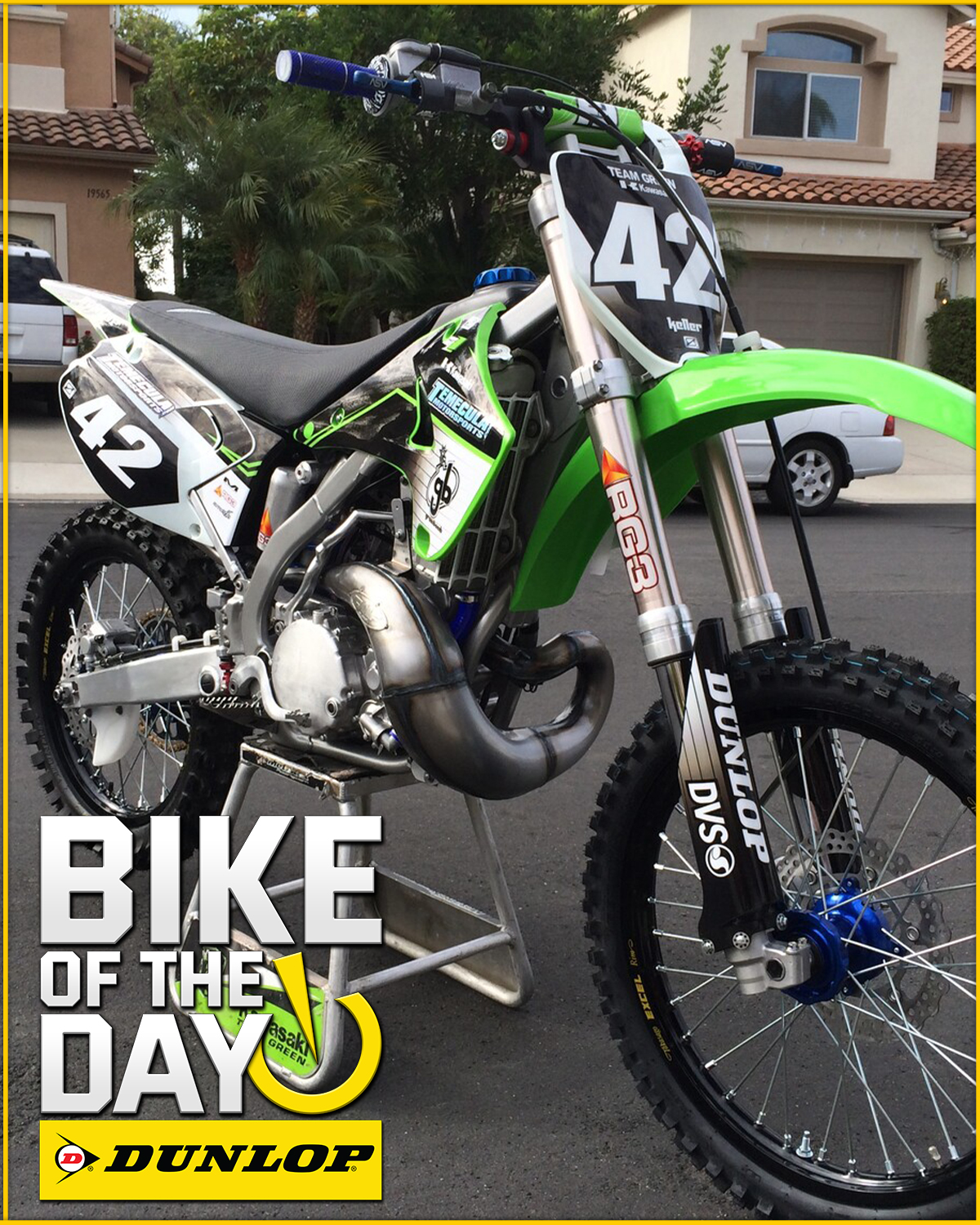Jmart522's 2021 Kawasaki KX250F is the Bike of the Day. For a