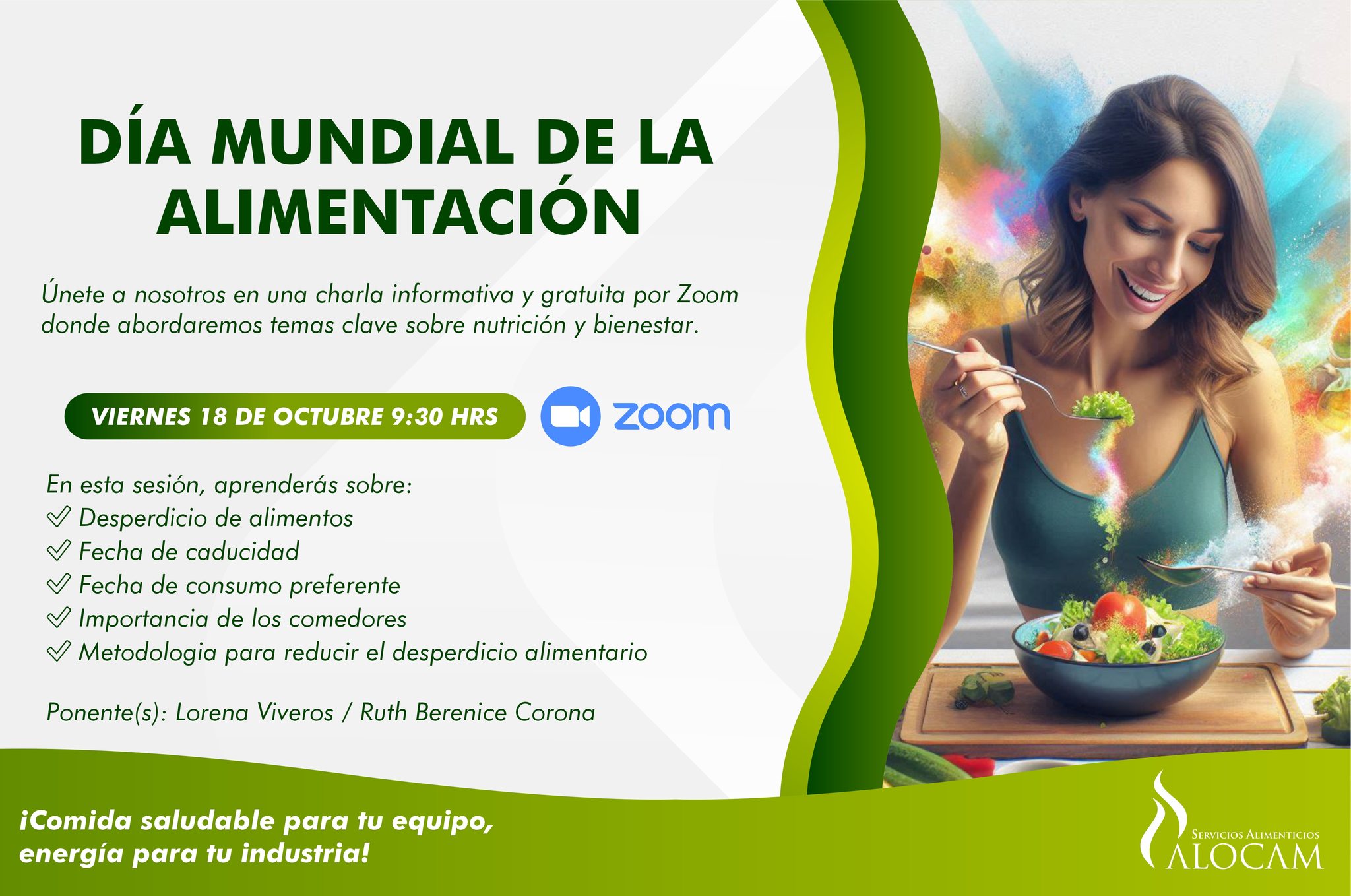 🍽 Comida saludable para tu... - Servicios Alimenticios Alocam