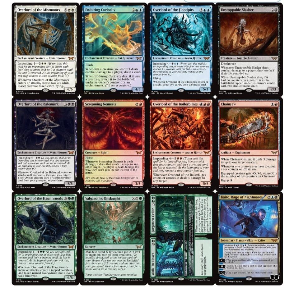 mtg duskmourn commander deck list Duskmourn: House of Horror What cards to add to
