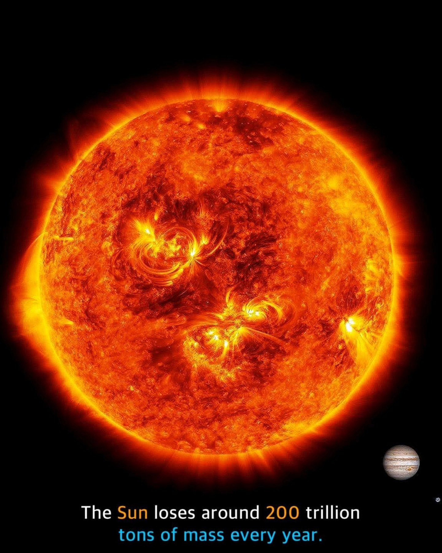 Astrotrips - The Sun loses around 200 trillion tons of mass every year ...