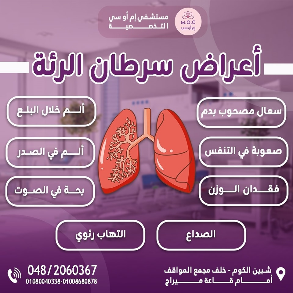 سرطان الرئة ملوش وقت... - مركز المنوفية للأورام، إم أو سي | Facebook
