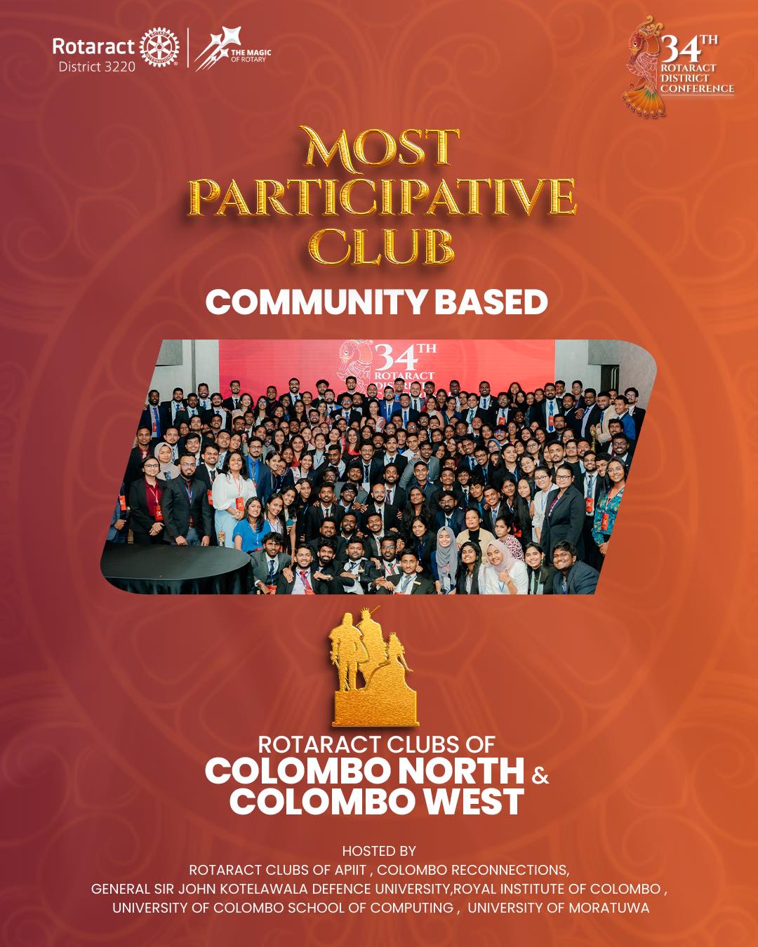 Rotaract - 🎖️ Congratulations to the Rotaract Clubs of Colombo North ...