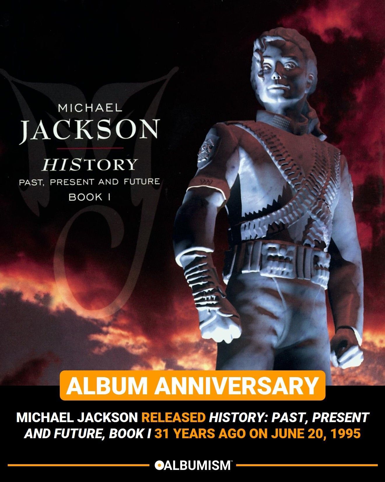 On this day in 1995, Michael Jackson released the album “HIStory