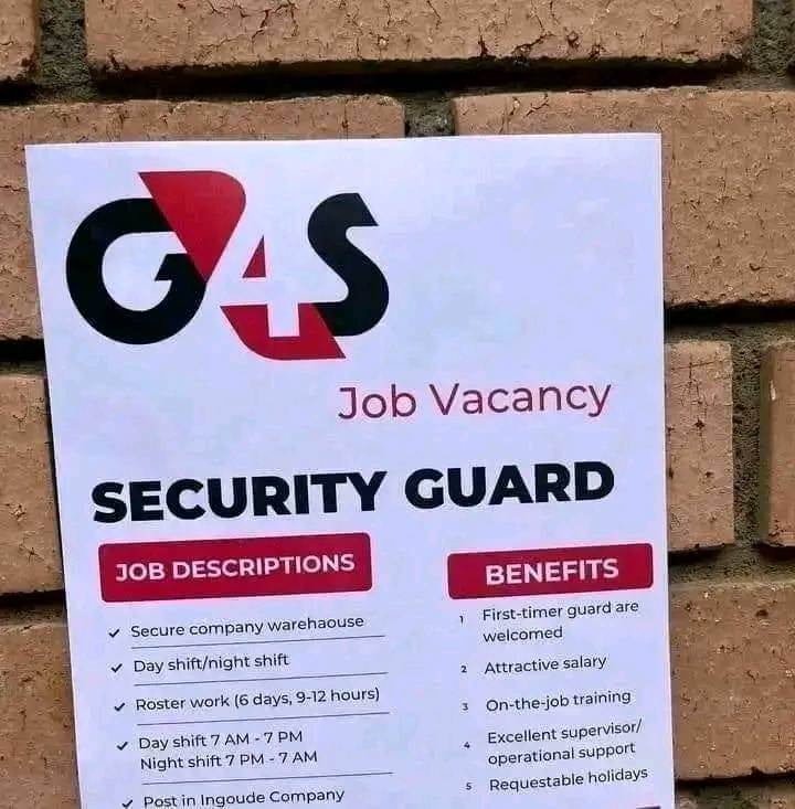 Security jobs G4S 2025 to 2026 | Facebook