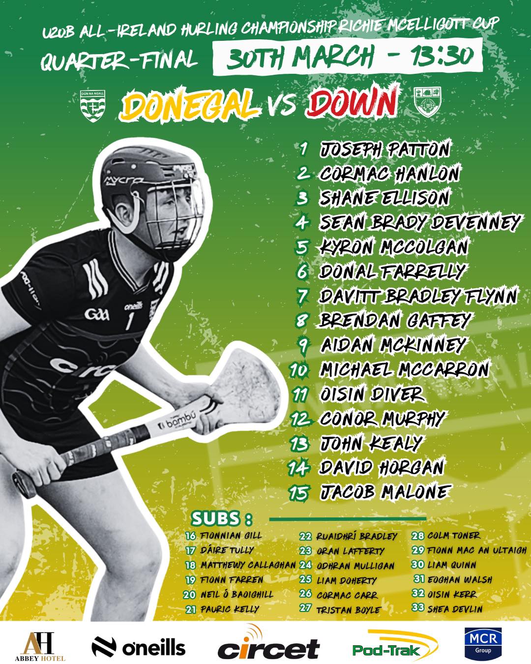 📢 Team Announcement! Our U20... - Official Donegal GAA | Facebook