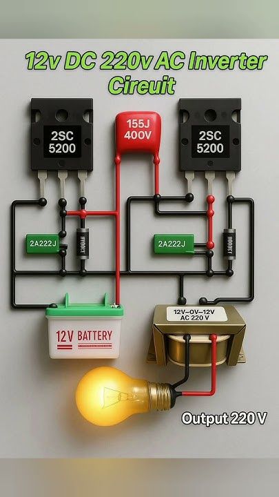 How its Works | a simple 12V DC to 220V AC inverter circuit designed to ...