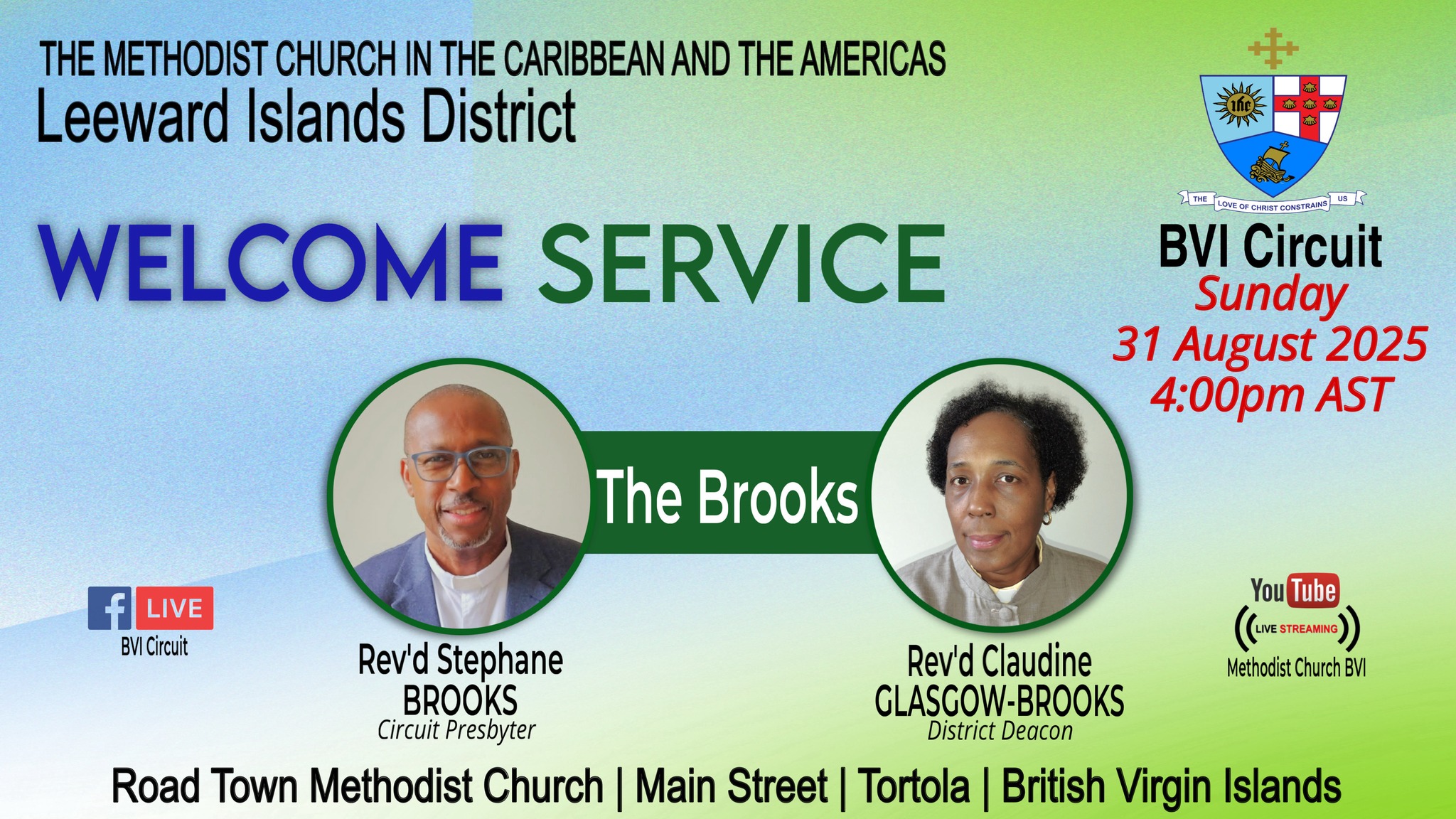 Tortola, BVI - Sun August... - Methodist Church BVI Circuit | Facebook