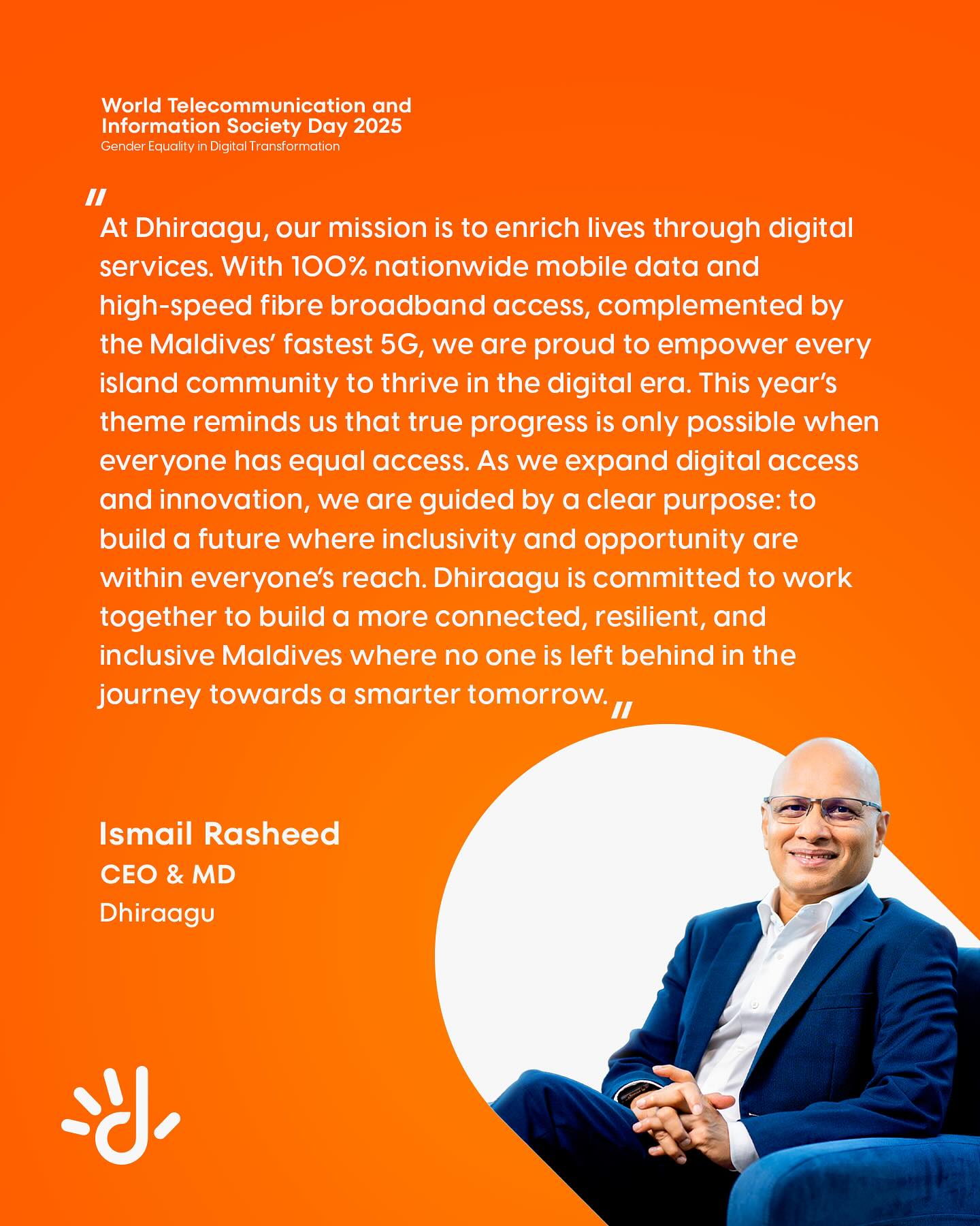 Dhiraagu - As we celebrate World Telecommunication and... | Facebook