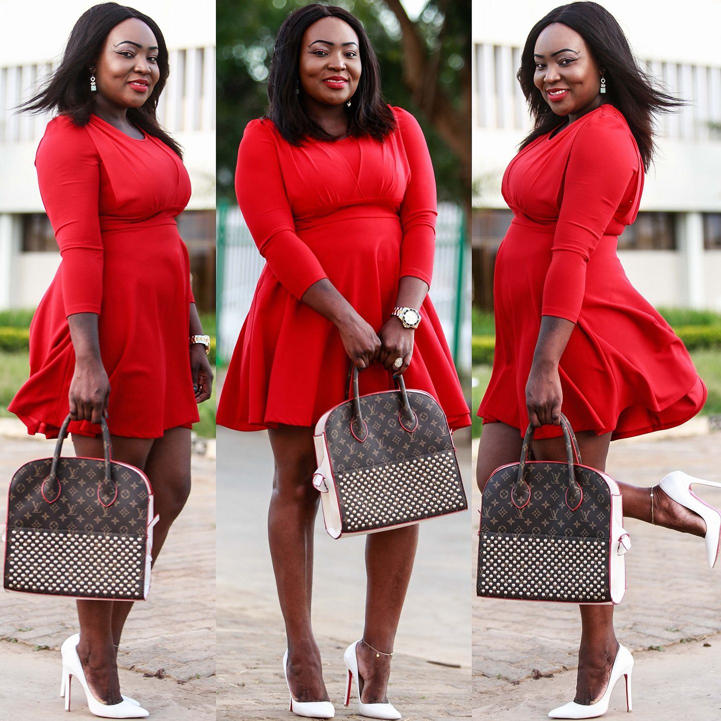 May this red dress cure any of your Bah Humbug blues. 📸 : @roseybeeme Shop Holiday Styles: https://bit.ly/3mpuIAL ModCloth x Collectif Haute Holiday Party Swing Dress: https://bit.ly/3oqonHw