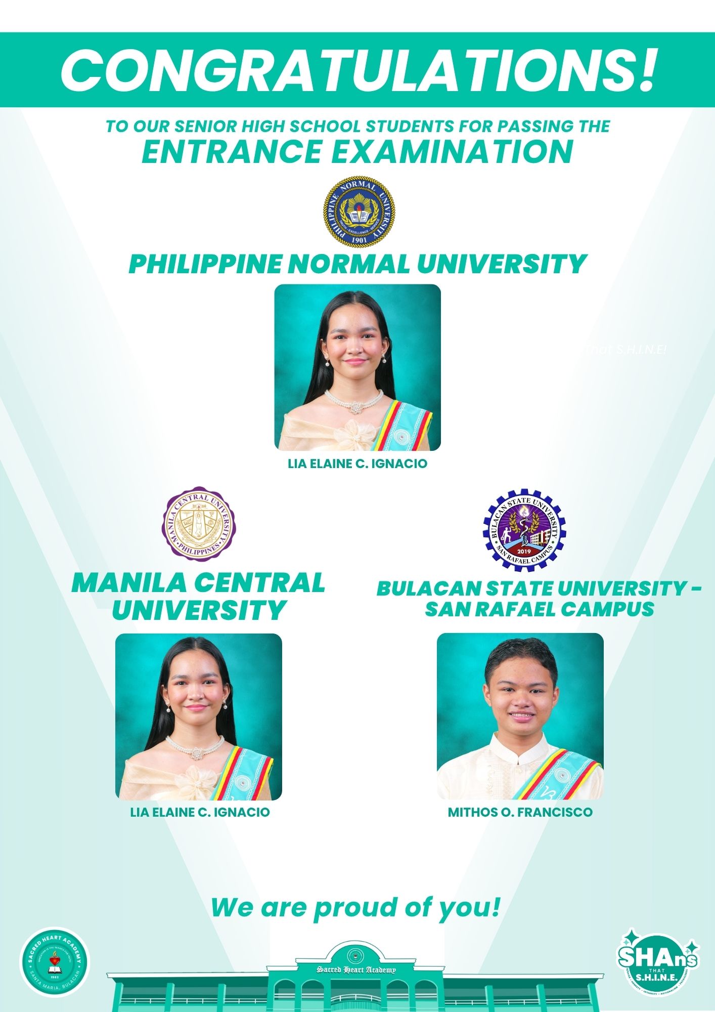Sacred - 🎓 Warmest congratulations to our distinguished Senior High ...