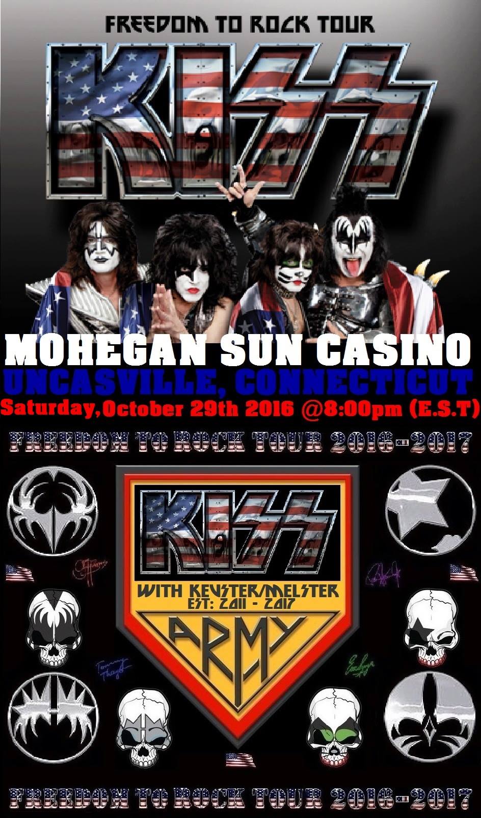 KISS concert at Xfinity Center on June 16th