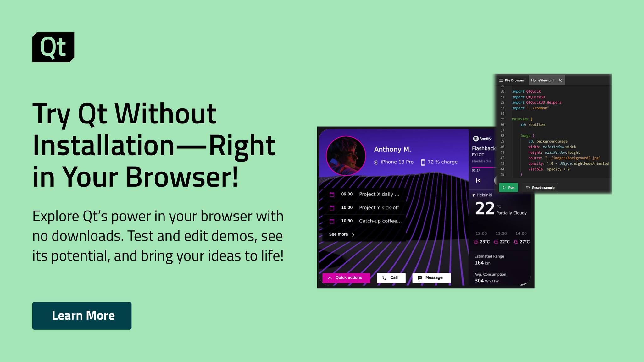 Qt - You can now try the Qt Framework directly in your browser! Explore ...