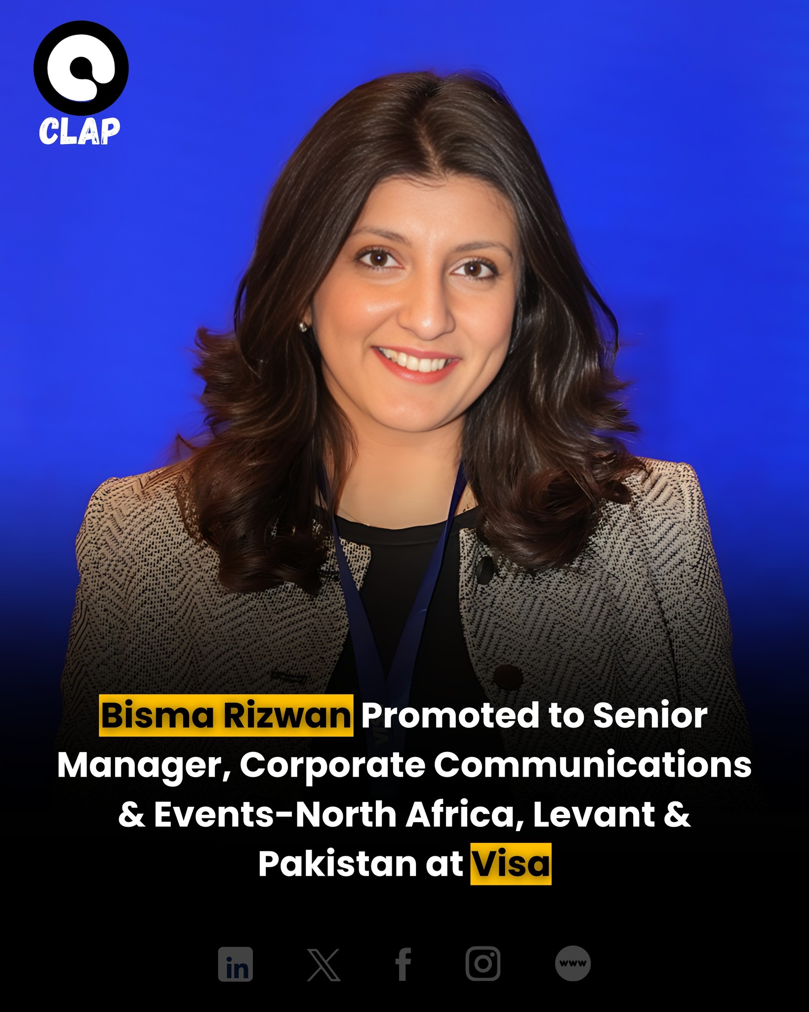 Clap Pakistan - Bisma Rizwan has been elevated to Senior... | Facebook
