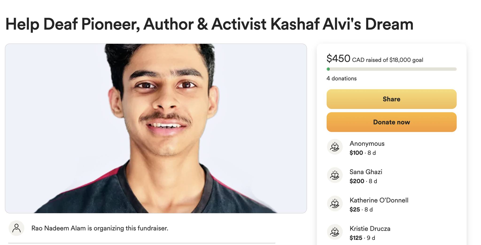 Rafay - Kashaf is a Pakistan’s first deaf-published author and ...