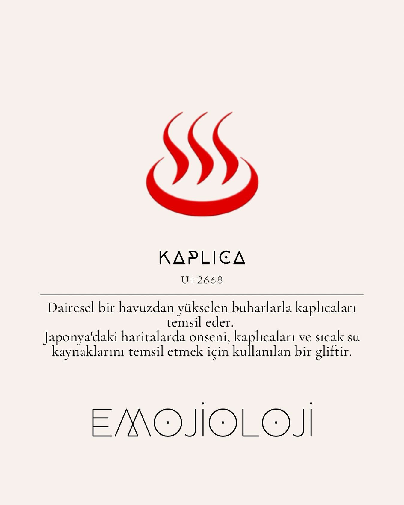 Emojioloji - ♨️Kaplıca •Dairesel bir havuzdan yükselen buharlarla ...