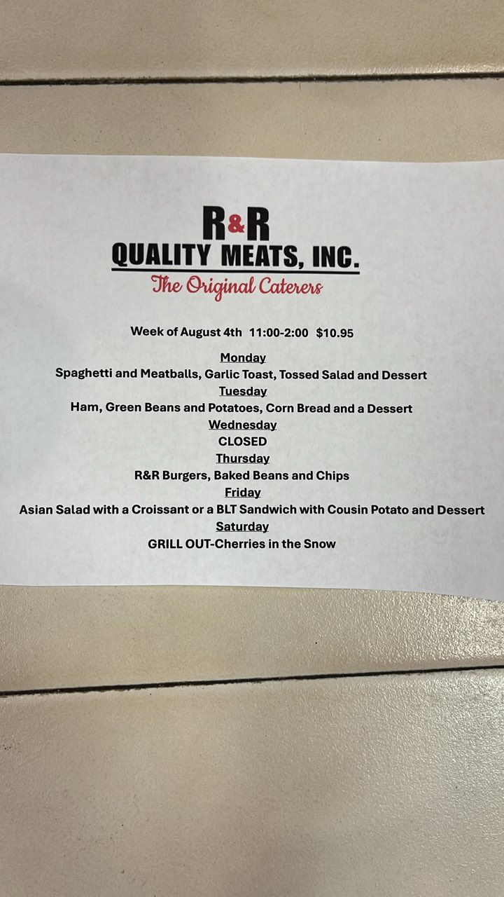 R & R Quality Meats-The Original Caterers | Cheviot OH