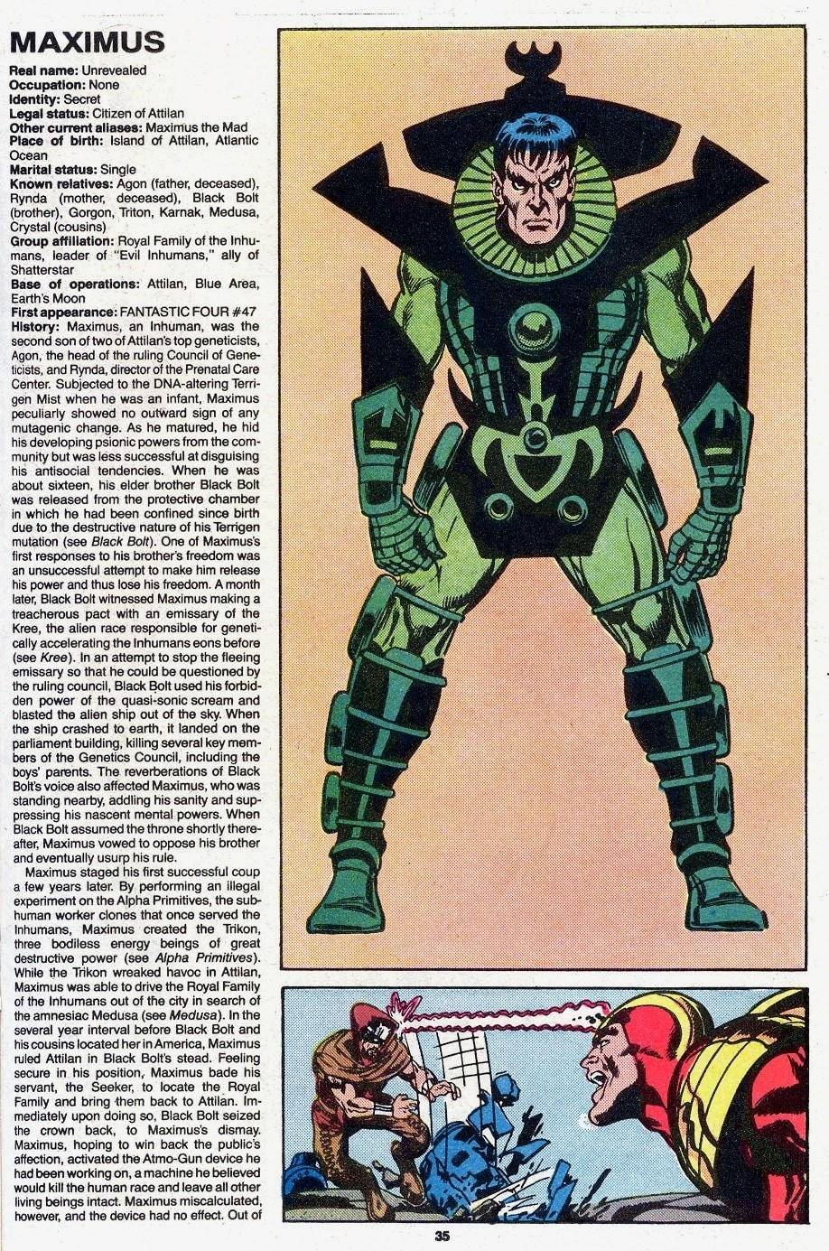 Olympia official handbook of the Marvel Universe