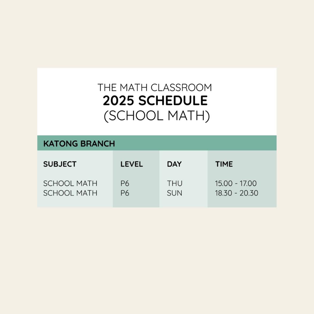 Our School Math 2025 Schedules Are... - The Math Classroom