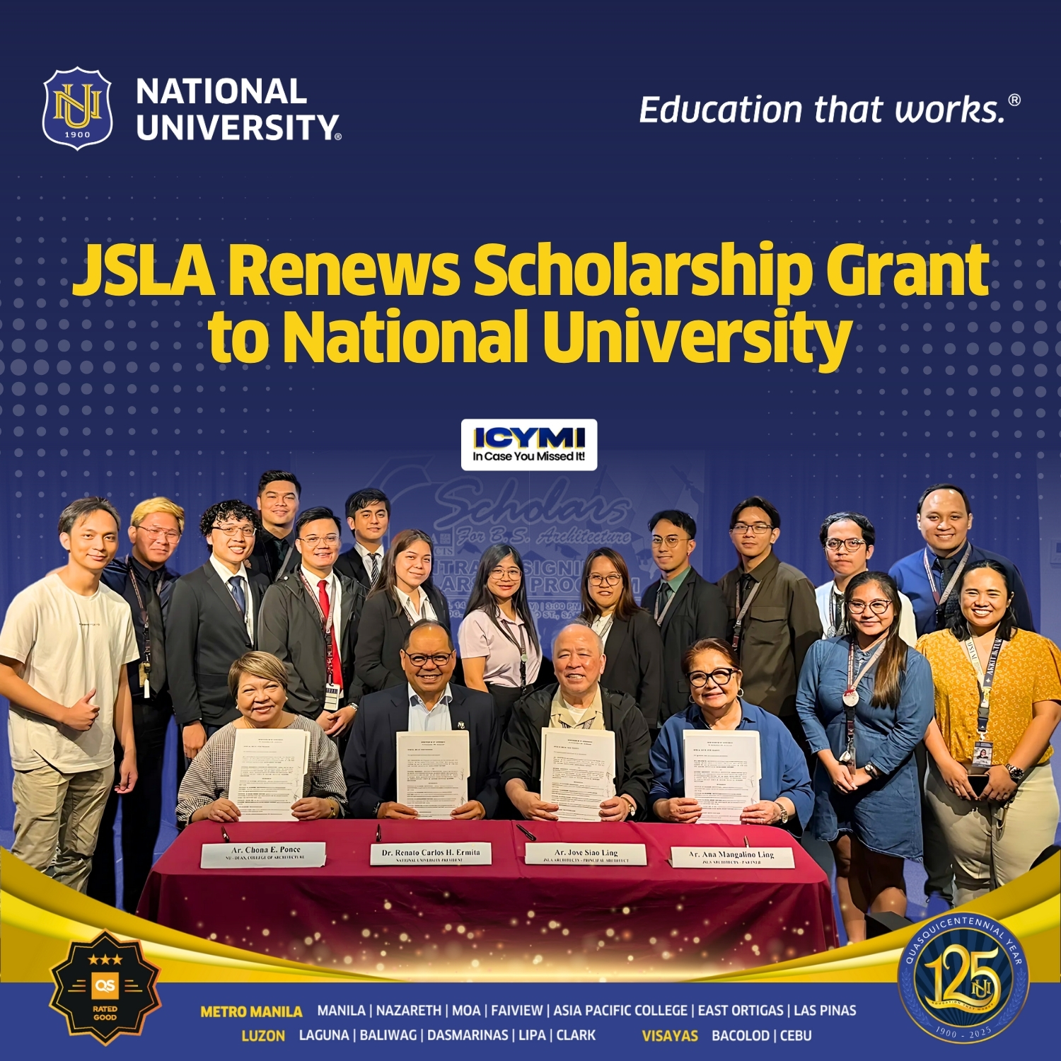 National - JSLA Architects renews partnership with National University ...