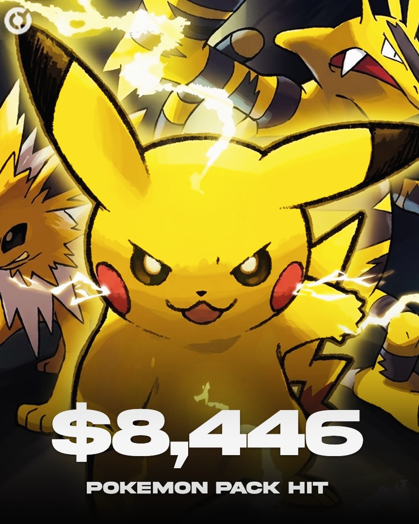 $19 pack → $8,446 Pikachu grail 🫨⚡️ Originally available in
