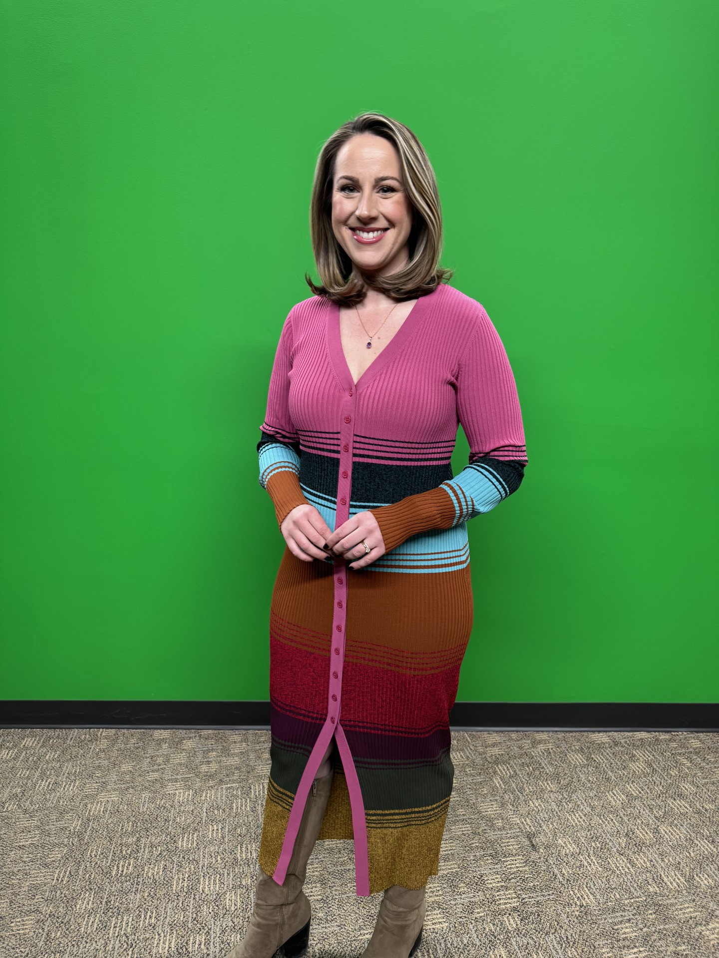 hoda kotb leather dress Can you tell I'm excited about my new 😄 Backstory: I saw wearing this on TV a few weeks ago and immediately went into detective mode to find it intype_dr4072