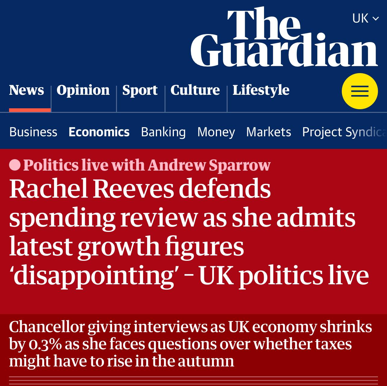 Dr - Today’s GDP figures show the economy shrank in April as the ...