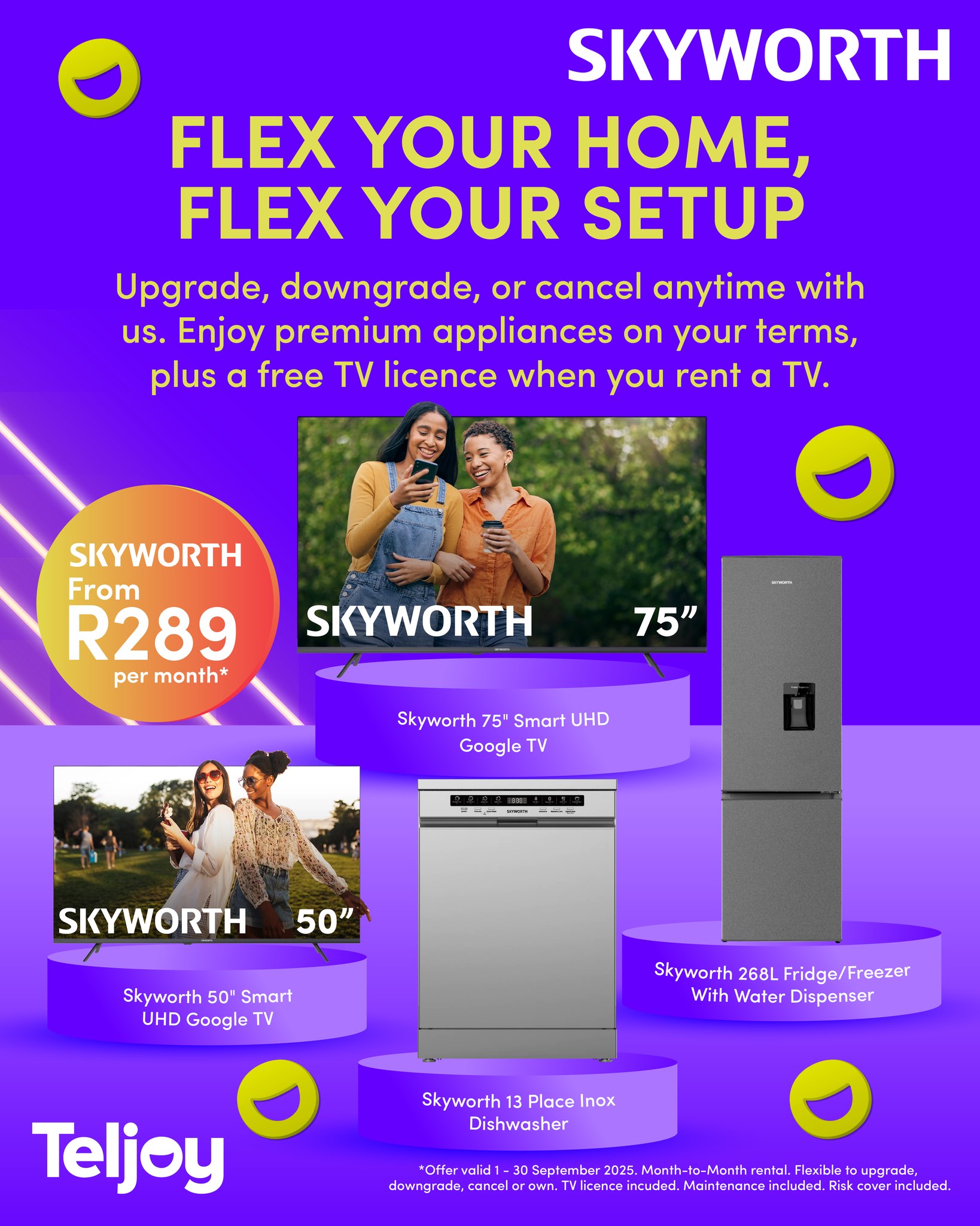 Teljoy - Big screens. Cool fridges. Quiet dishwashers. 🥶🍽️📺 Skyworth ...