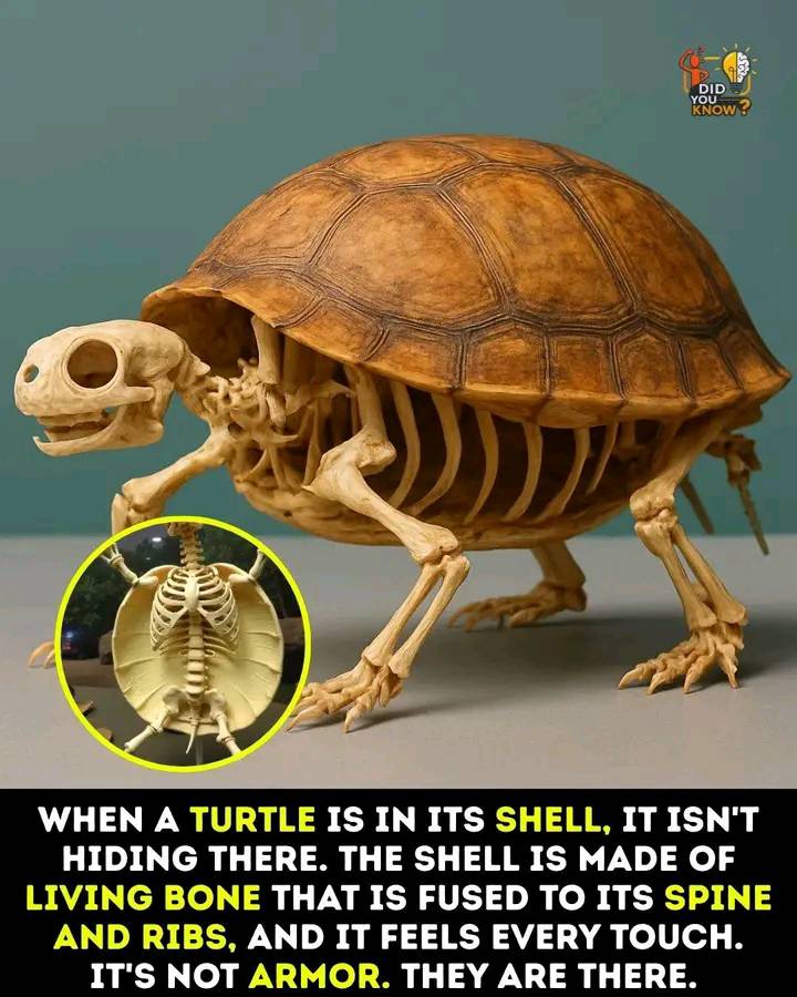 MBlog - Many people think turtles hide inside a shell like... | Facebook