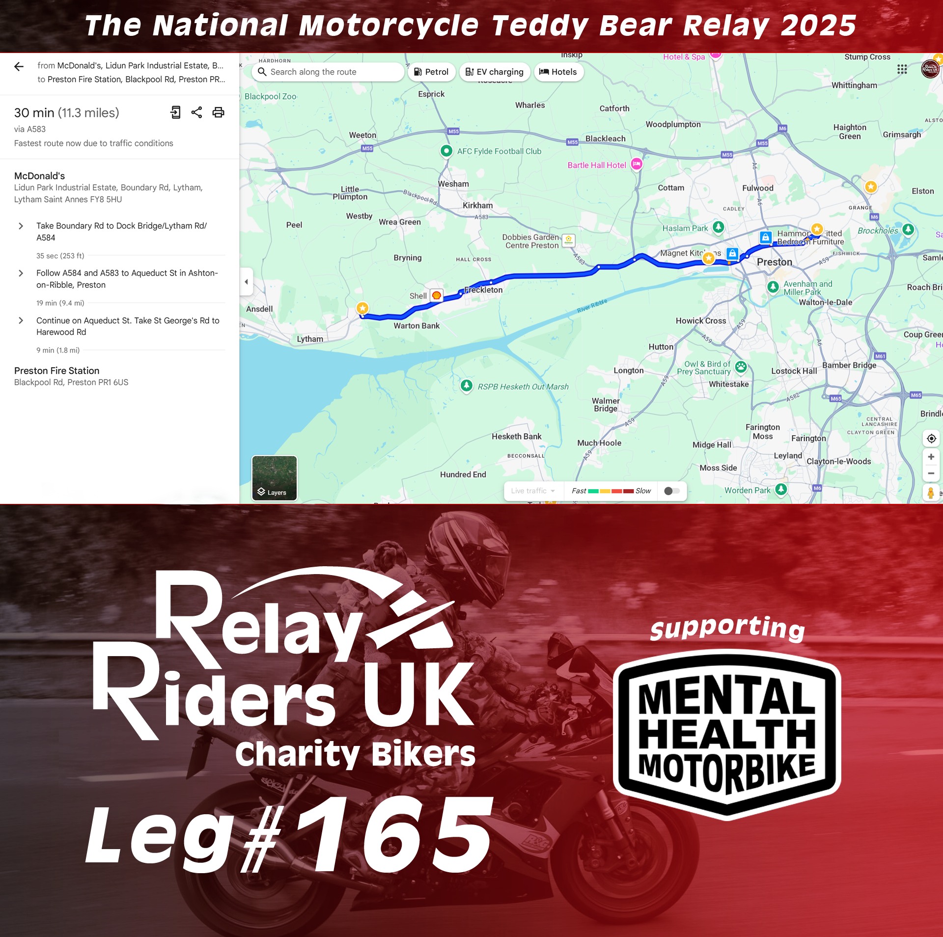 Relay - B1-165 from McDonald’s, FY8 5HU RIDER NEEDED route info https ...