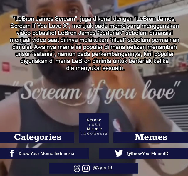 Know - Source: xhttps://knowyourmeme.com/memes/lebron-james-scream ...