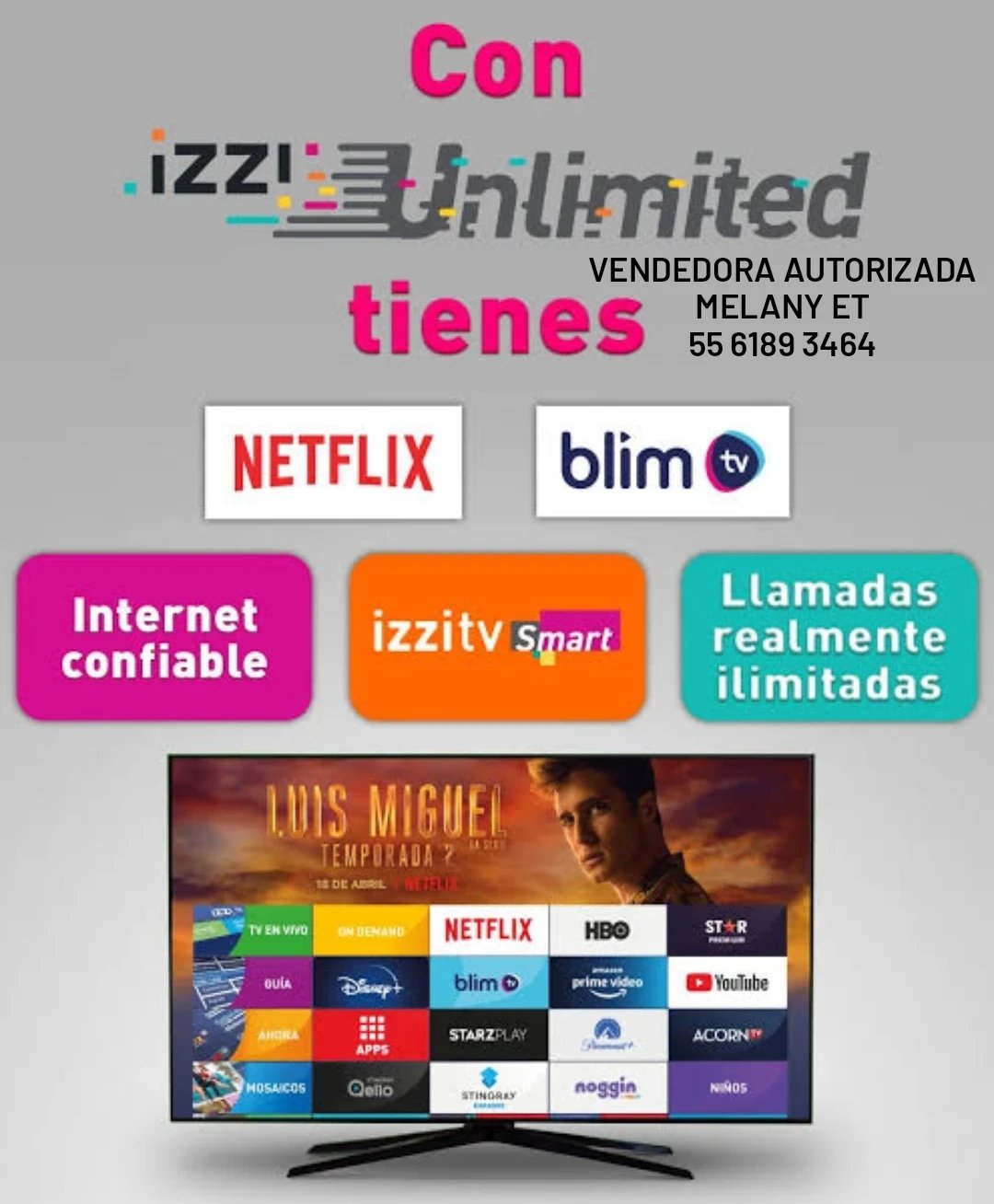 IZZI - ¿QUE ESPERAS? TELEFONIA, INTERNET, TV, NETFLIX, BLIMTV CON IZZI🥳 ...