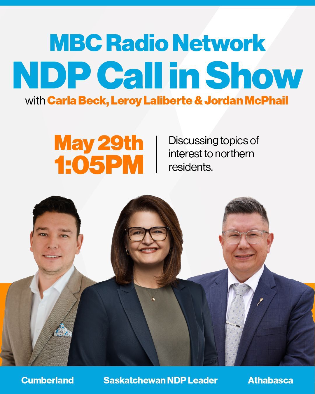 Carla - Jordan McPhail, Leroy Laliberte and I will be on MBC this ...